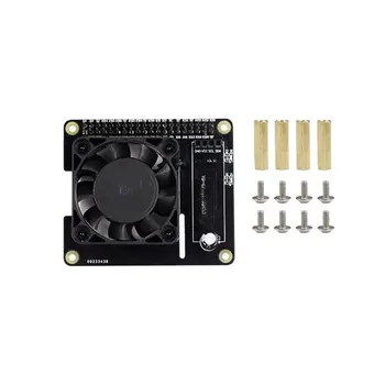 

Cooling Fan Expansion Board Cooler with LED Light OLED for Raspberry Pi 4B/3B