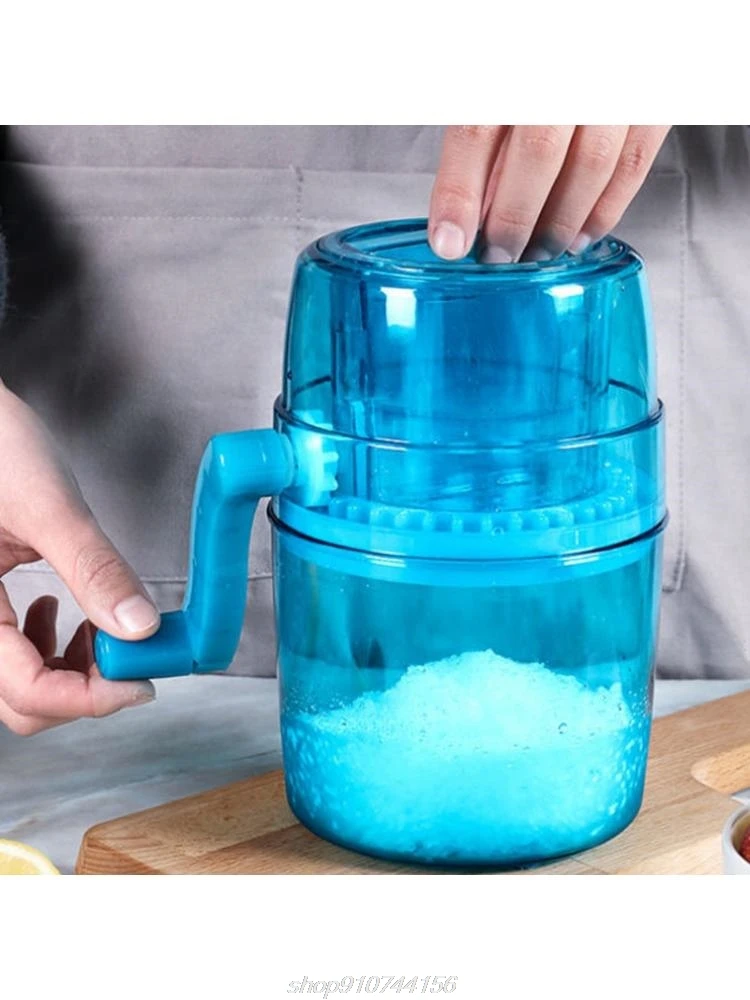 Household Mini Easy Ice Shavers Crusher Handheld Snow Manual Crushing Ice Machine Fried Machine Kitchen Tool 193F