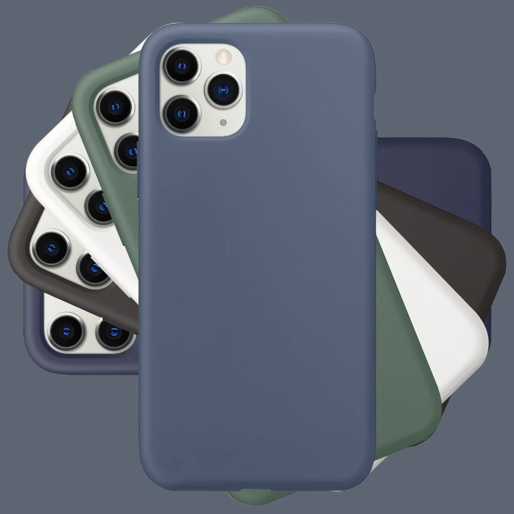 Для iPhone 11 Pro Чехол на iPhone11 11 Pro Max XR X XS Max 7 8 6 6S Plus чехол жидкий силиконовый противоударный чехол для телефона