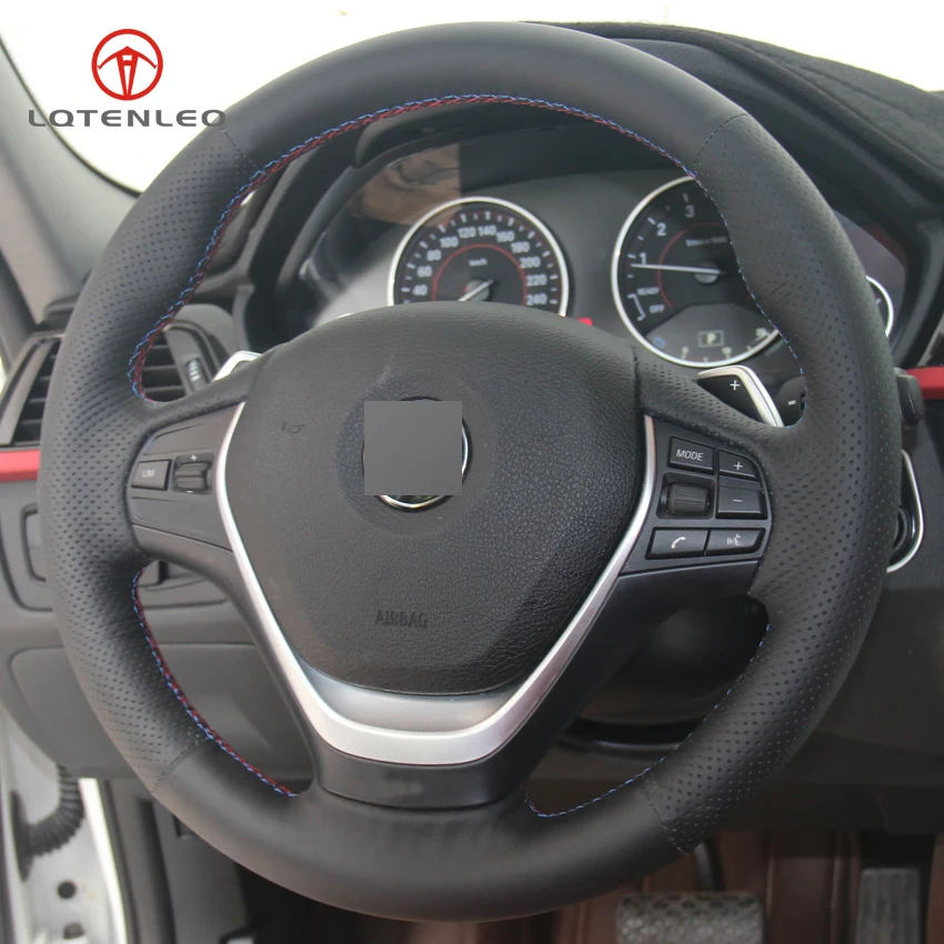 LQTENLEO искусственная кожа черного цвета для BMW 3 серии F30 F31 F34 318i 320i 320d 328i 330i 330e 330d
