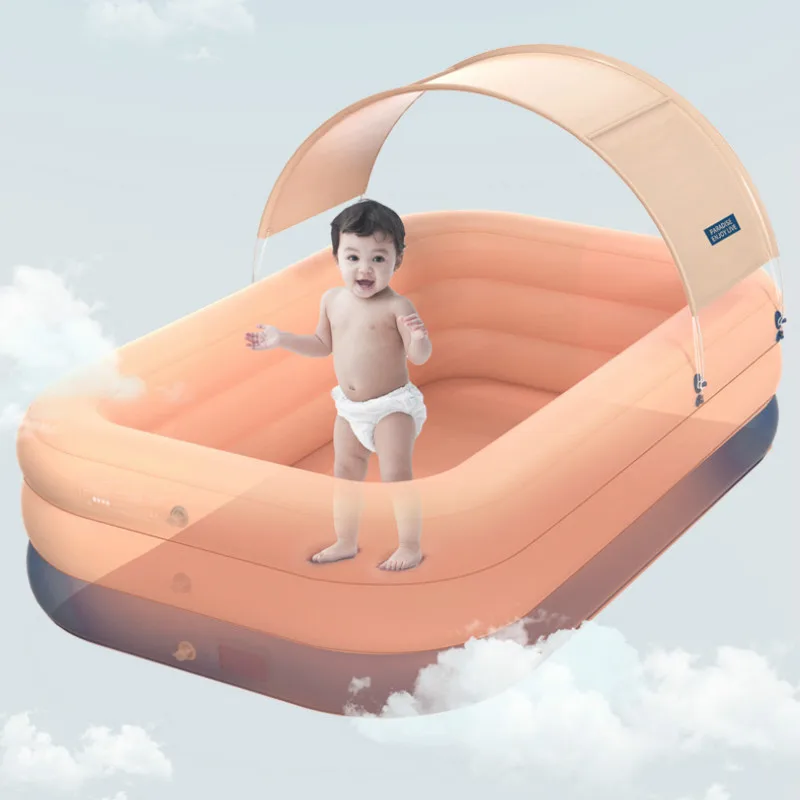 Kids Outdoor Canopy Sunshade Swimming Pool PVC Wireless Automatic Inflatable Swimming Pool Household Adult Large Infant