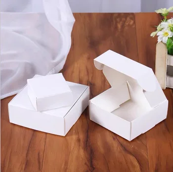 

20pcs/lot small gift paper kraft packaging box, white paper cardboard gift boxes for packaging,paper boxfor packaging