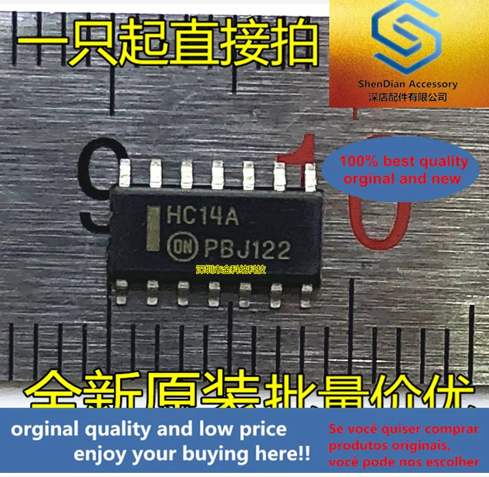 

10pcs only orginal new MC74HC14ADR2G printing silk HC14 HC14AG logic chip patch TSSOP14 best item