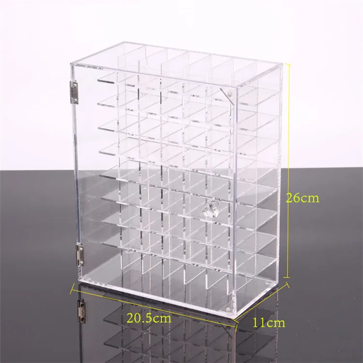 Прозрачный acrylique 63 rouge A lйvres prйsentoir boиль Para bijoux maquillage organizateur outil cosmetique d'stockage titul