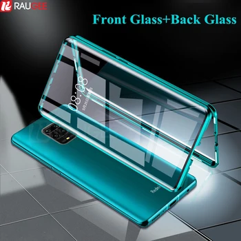 

Magnetic Case for Redmi Note 9s Case Double-Sided Tempered Glass Full Protect Case for Xiaomi Redmi Note 9s 9 s Pro Global Case