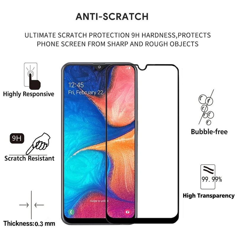 Защитное стекло Magtim 2 в 1 для Samsung Galaxy A20 A21 A30 A31 S пленка защиты экрана объектива