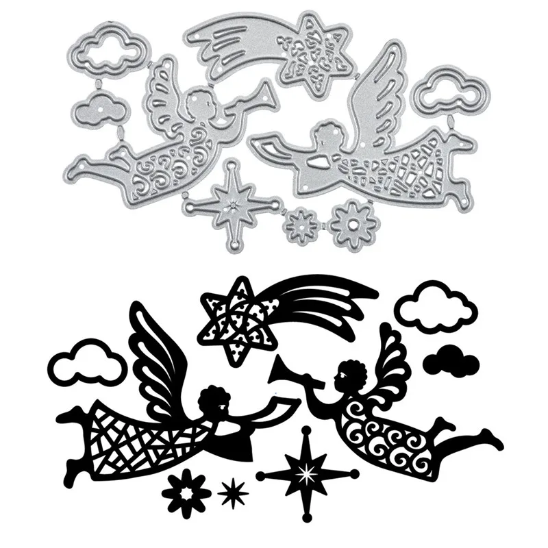 

YaMinSanNiO Angel Dies Metal Cutting Dies for Card Making Scrapbooking Dies Embossing Cuts Stencil Craft Dies New 2019 for Dies