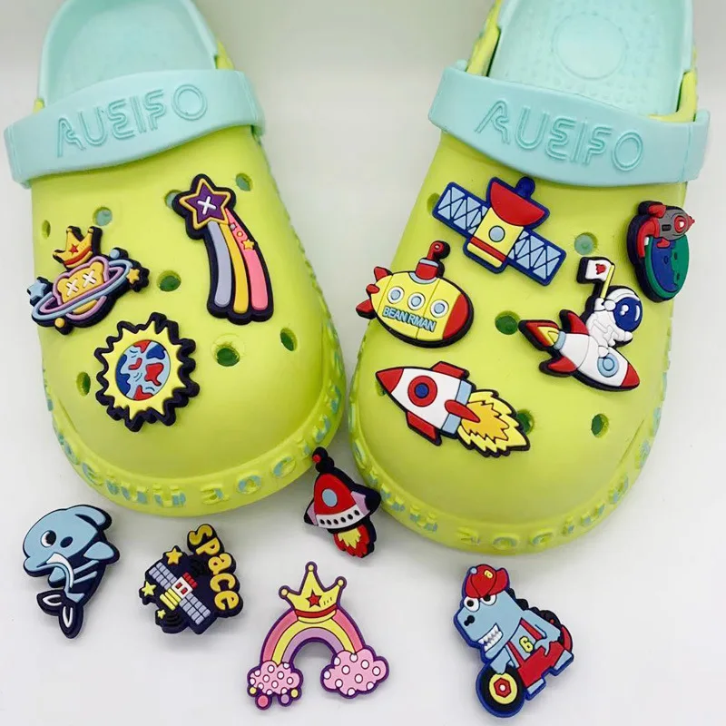 Shoe Charms Shoe Decorations Shoelace Buckles Single Piece Shoe Decoration Buckle Charms Accessories bag DIY Combination for Sandal Clog Bracelets Kids Boy Girl Friend Gifts
