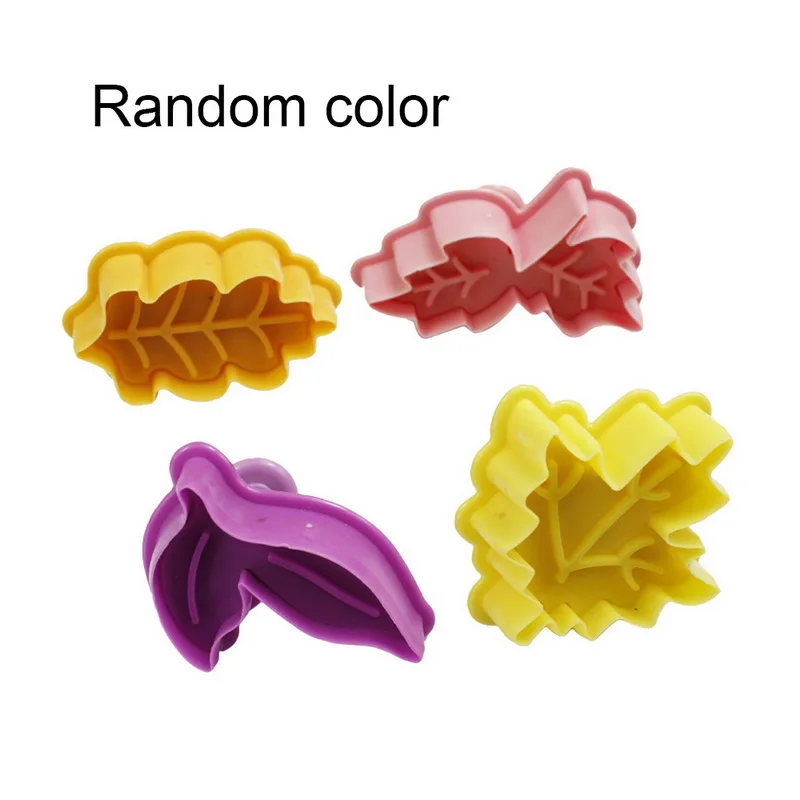 

Cookie Cutter Roasting Tool 3D Biscuit Sandwich Cutting Mould Leaves Pattern Decorating Tools Food-safe Plastic