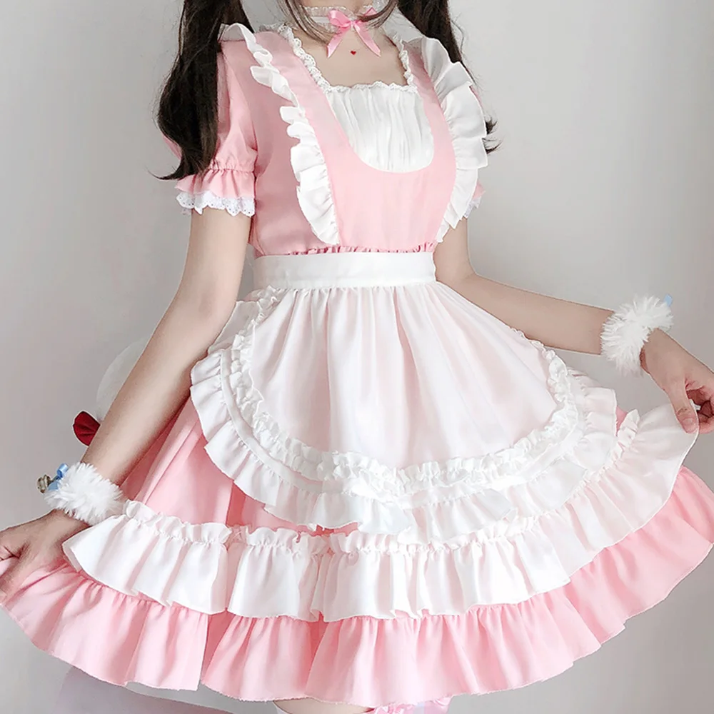 Sweet Lolita Collection OP Maid Cosplay Women Uniform Princess Dresses Kawaii Costume