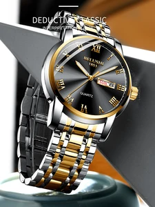 Часы наручные BELUSHI Мужские кварцевые из нержавеющей стали, брендовые деловые водонепроницаемые светящиеся люксовые спортивные с датой