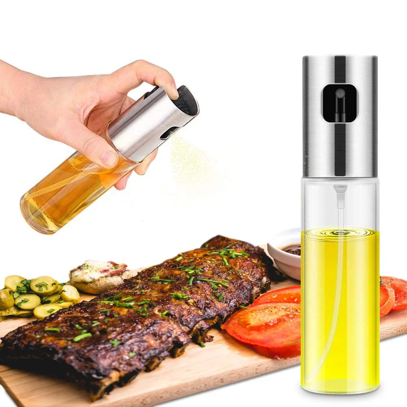 

2/4pcs Kitchen BBQ Baking Olive Oil Spray Bottle Spray Bottle Water Pump Grill Bottle Vinegar Bottle Oil Dispenser Cookware Tool