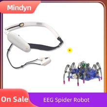 Mindyn EEG отзывы, набор роботов-пауков, управление мозговой волной, bluetooth 4,0, EEG повязка на голову, устройство для тренировки пара