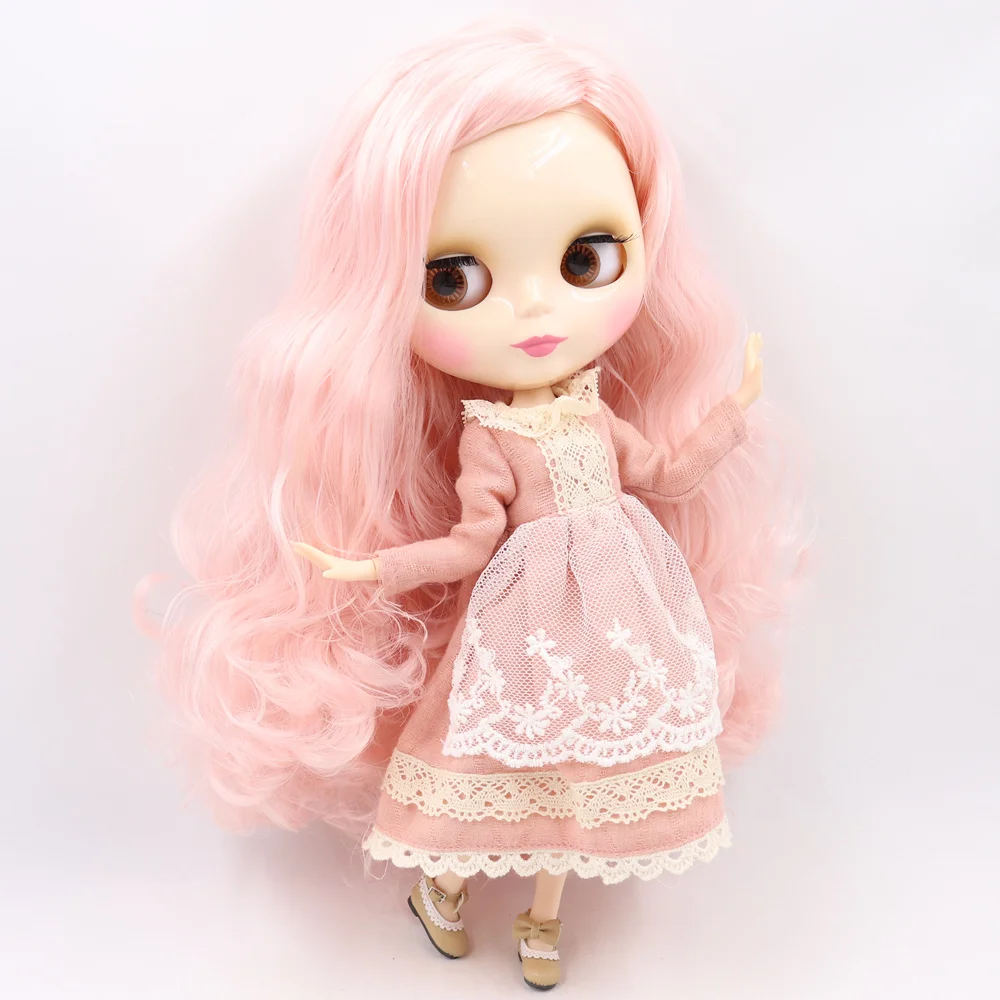 Кукла Blyth ICY DBS серии № BL1017/2352 Розовые Смешанные волосы белая кожа шарнирное тело