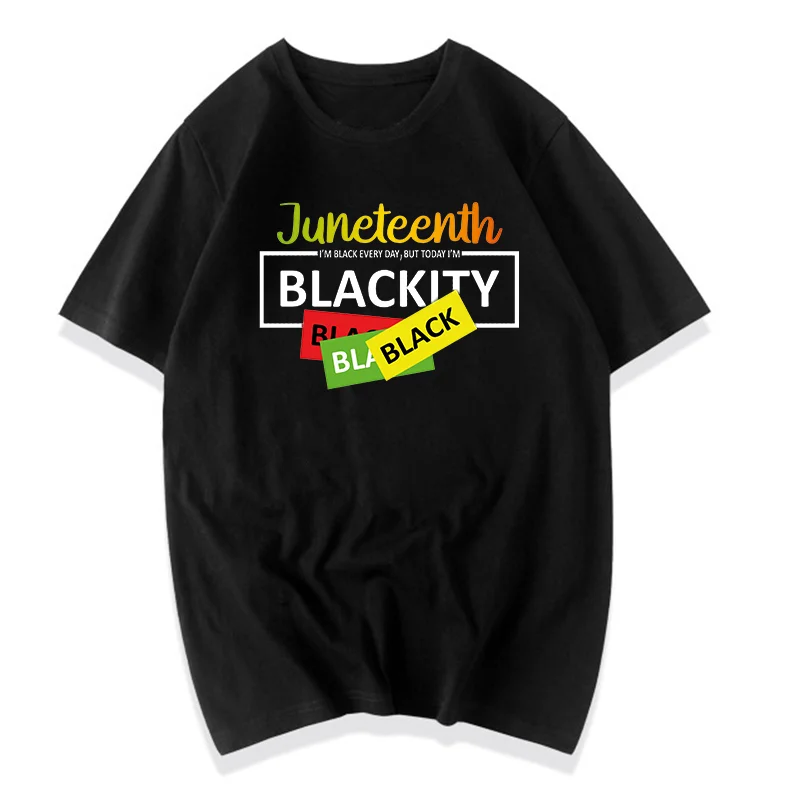 

Wholesale Melanin African American Women T-Shirt Juneteenth I'm Black EVERY DAY T-Shirt