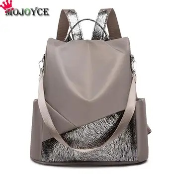 

Women Fashion Casual Girls Multifunction Anti-theft Travel Backpacks For Women School Oxford Large Shoulder Top-handle Bags