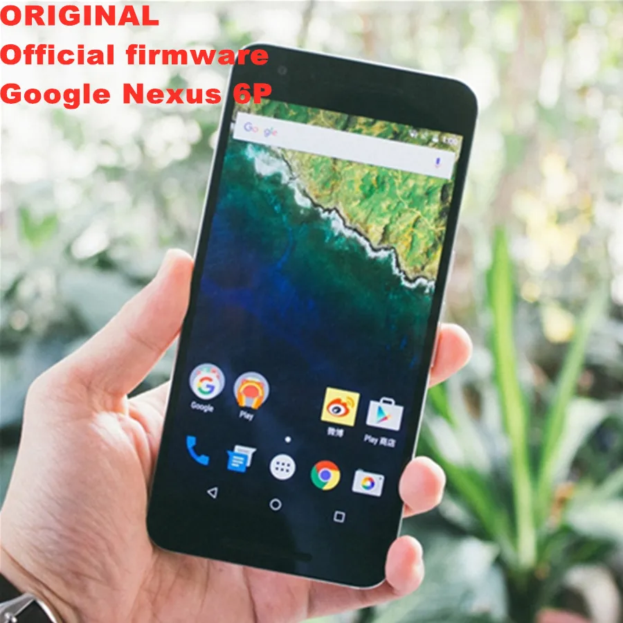 Google Nexus 6P 4G LTE мобильный телефон Android 6,0 5," ips 2560X1440 3 Гб ram 128 ГБ rom отпечаток пальца NFC МП