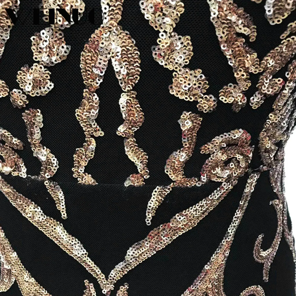 Платье с пайетками 2019Top, новинка, модное женское сексуальное платье с круглым вырезом, с длинным рукавом, с блестками, с рюшами, мини, вечерние, сексуальное платье, vestidos mujer