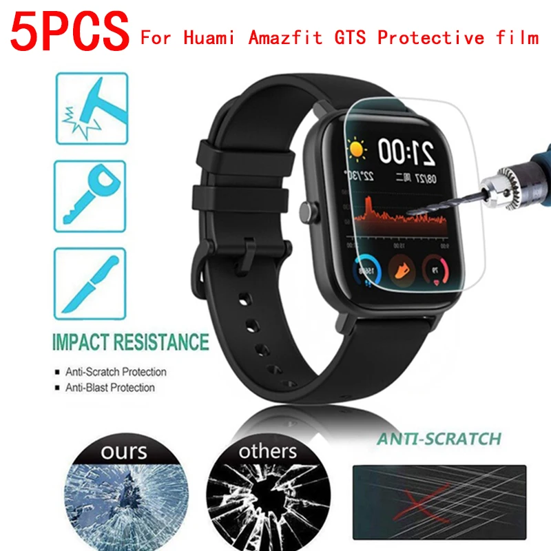 

5pcs / WholesaleFor Huami Amazfit GTS Smart Film Watch Soft Full HD TPU Screen Protective Film Tempered Glass Protective Film