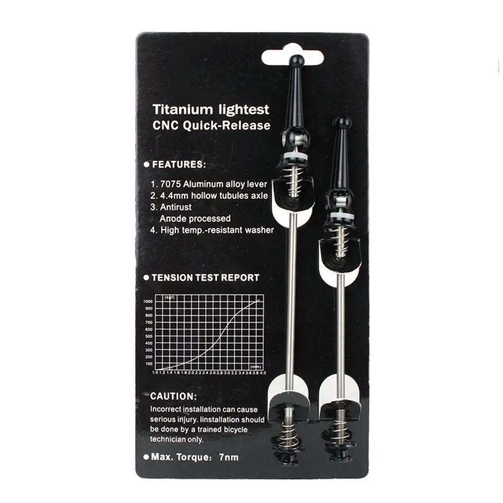 

New Road Bike Titanium Lightest CNC Quick Release Skewers Rear Axle 130mm