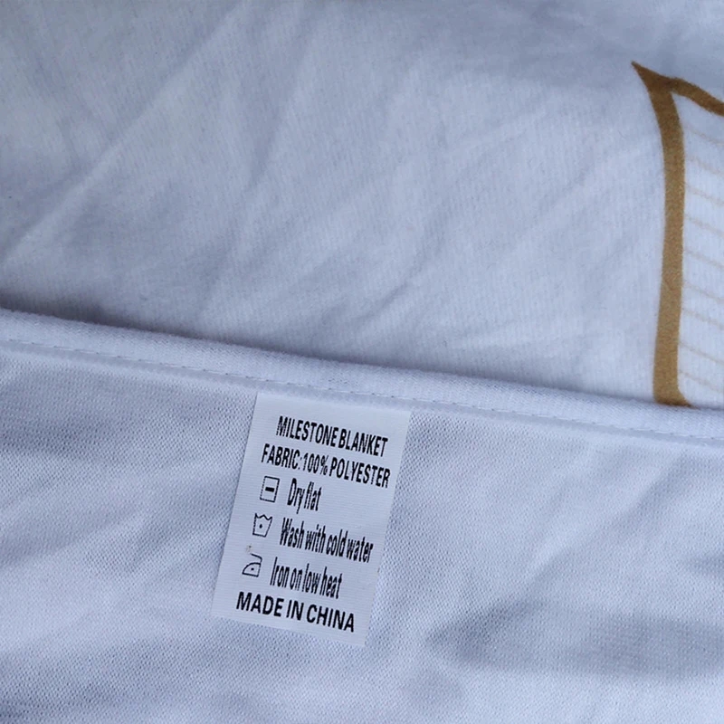 Baby Monthly Milestone Blanket Newborn Photography Props Baby Blanket Boys Girls Baby Single Cotton Swaddle Wrap Blankets Winter