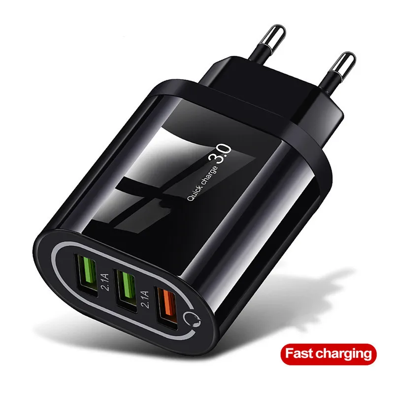 Зарядное устройство USB Quick Charge 3,0 для iPhone X XS XR 8 7 настенное зарядное устройство для телефона Быстрая зарядка для samsung huawei Tablet QC 3,0 зарядное устройство