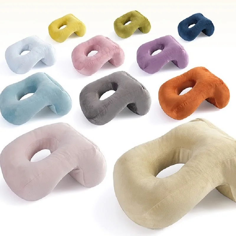11 Colors Upgraded Cushion Travel Pillow Headrest Chin Support Cushions for Airplane Plane Car Office Rest Neck Nap Pillows | Дом и сад