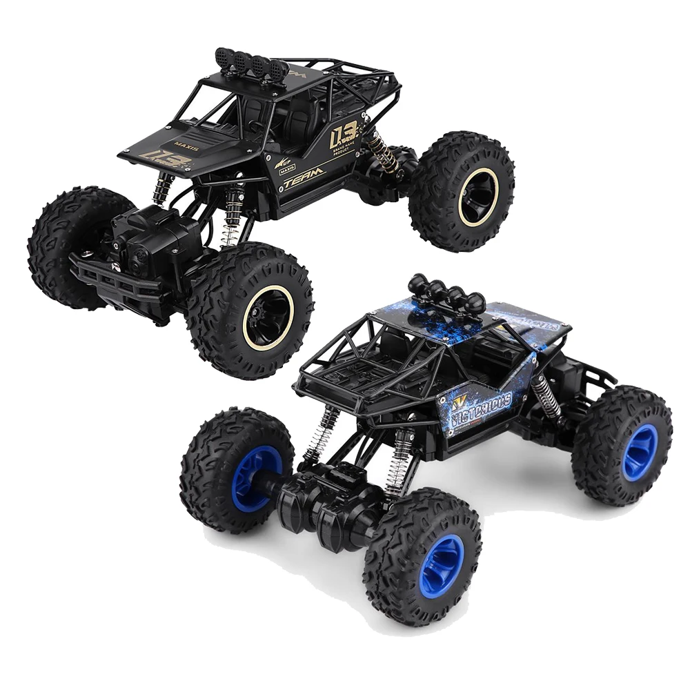 

Hot 2.4GHz 1/16 Scale RC Model Off-road Car Toy Remote Control Four-Wheel Drive Vehicle Driving Car Double Motors Drive Bigfoot