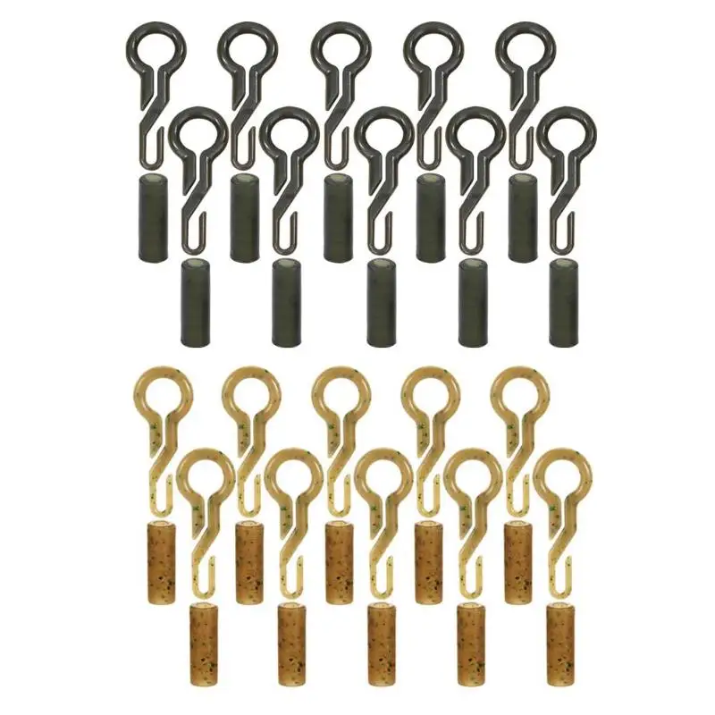 

10pcs Back Fishing Lead Clips with Tube Rigs Connector Carp Fishing Tackle