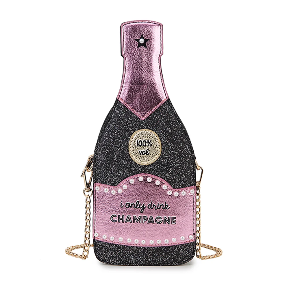 LC Lauren Conrad Champagne Bottle Crossbody Bag