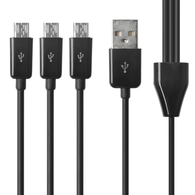 Сплиттер 1 М1-3 USB штекер-3 Micro штекер кабель для зарядки и синхронизации данных |