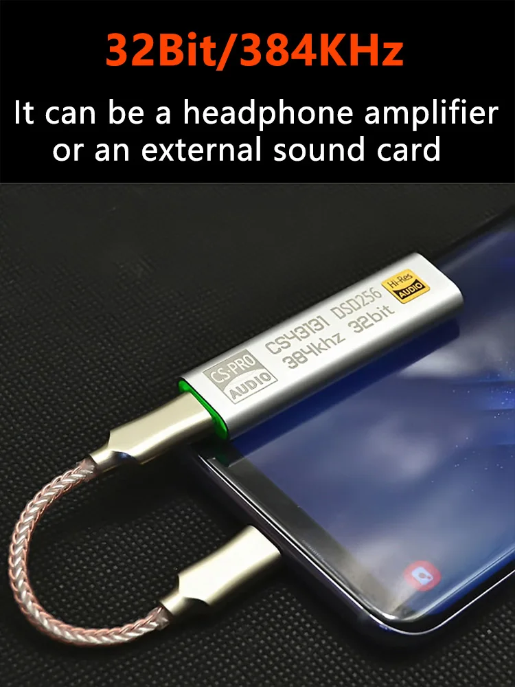 Amplificador de Auscultadores DSD256 DSD256, USB Tipo