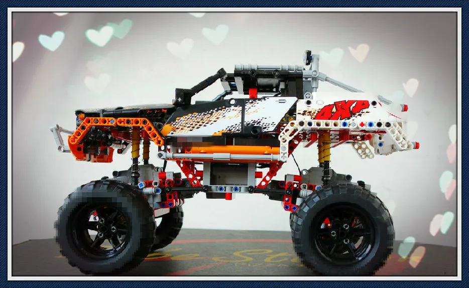 

Building Blocks Bricks Kits Toys 20014 RC Track Motor Power Function Racing Car 4X4 Crawler Vehicle Fit Technic Model