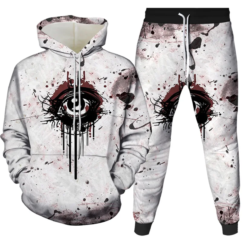 

SITEWEIE Fashion Eye Pixie Cold Art Autumn Sweatshirts Men Hoodies 3d Printing Pullover Funny Tracksuits Streetwear Hooded Suit