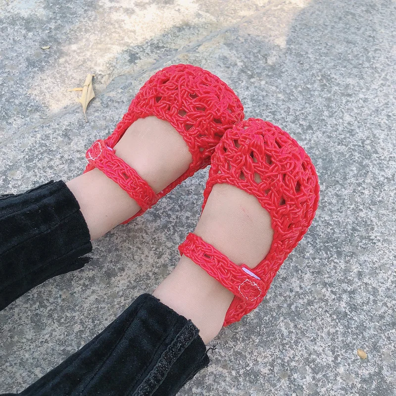 Melissa/мини прозрачные сандалии; Новинка года; детская обувь с героями мультфильмов; детские сандалии; пляжная дышащая детская обувь Melissa