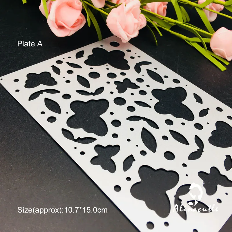 Plate A Заготовки Из Металла режущие штампы Многослойная бабочка Скрапбукинг альбом Papercraft ручной работы трафарет для открыток перфорирующий резак Die Alinacutle - Цвет: Plate A