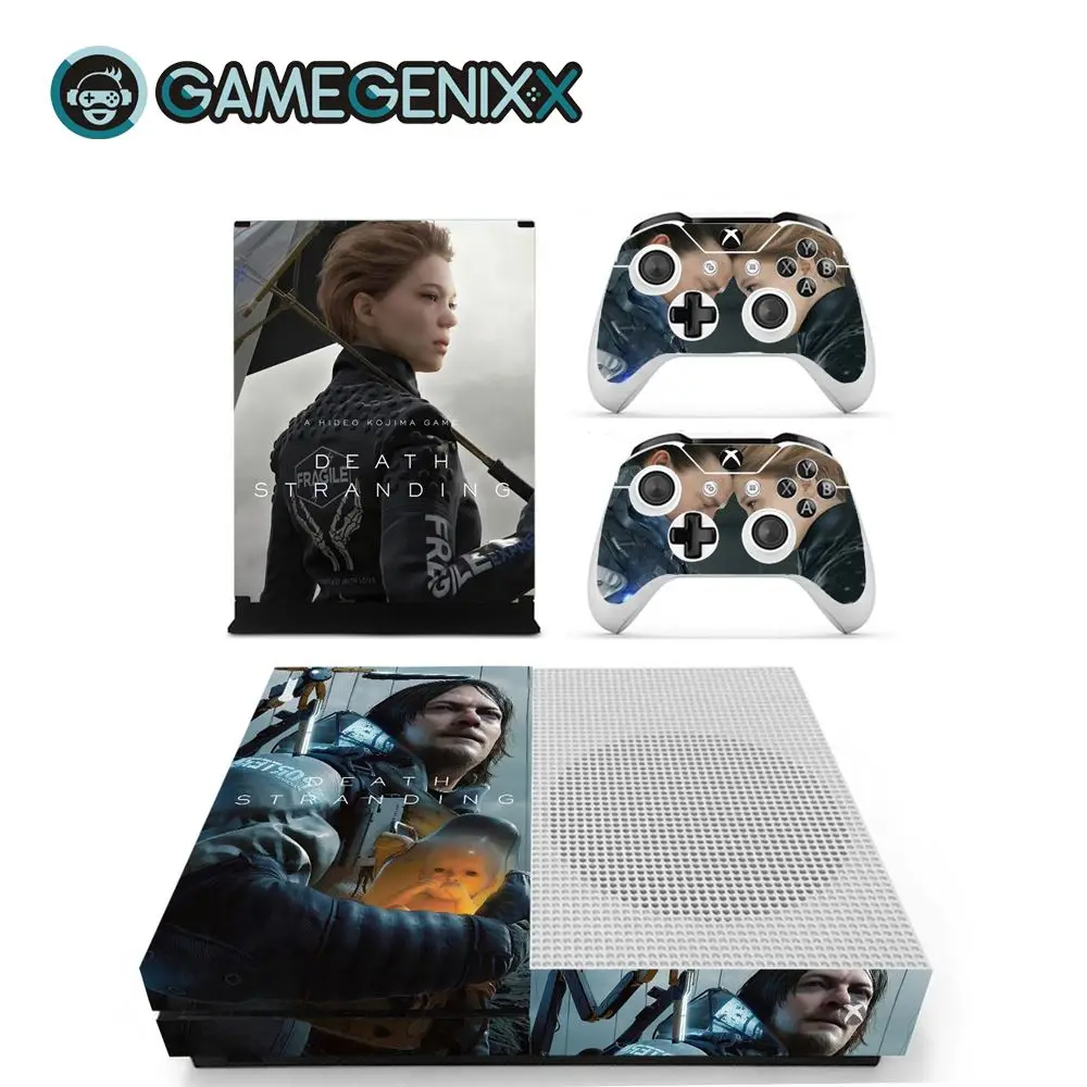 GAMEGENIXX Кожа Наклейка Защитная Наклейка Обложка полный набор для Xbox One Slim консоли и 2 контроллеров-Death Stranding
