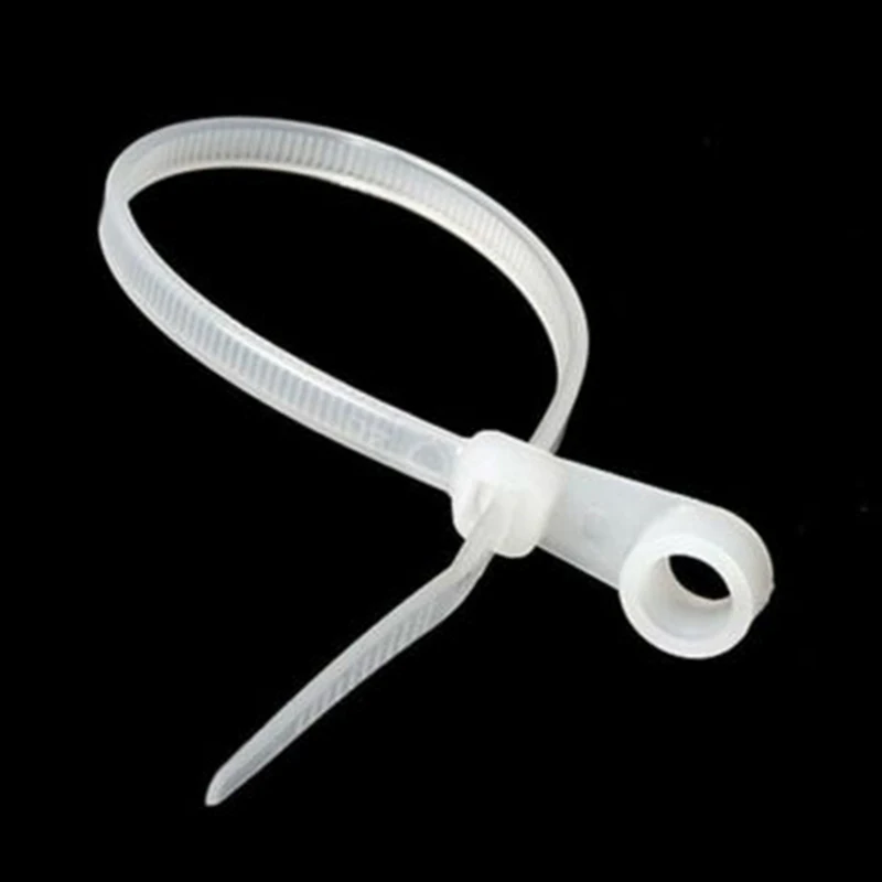 

Self-locking Cable Ties Tool Replacement Hole screw 100pcs Industrial 6/6 nylon Zipper Wire Accessory