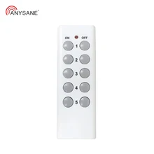 10 ключей беспроводной пульт дистанционного управления фиксированный код 433 мгц радиочастотный разъем передатчик работает с ANYSANE дистанционного питания разъем