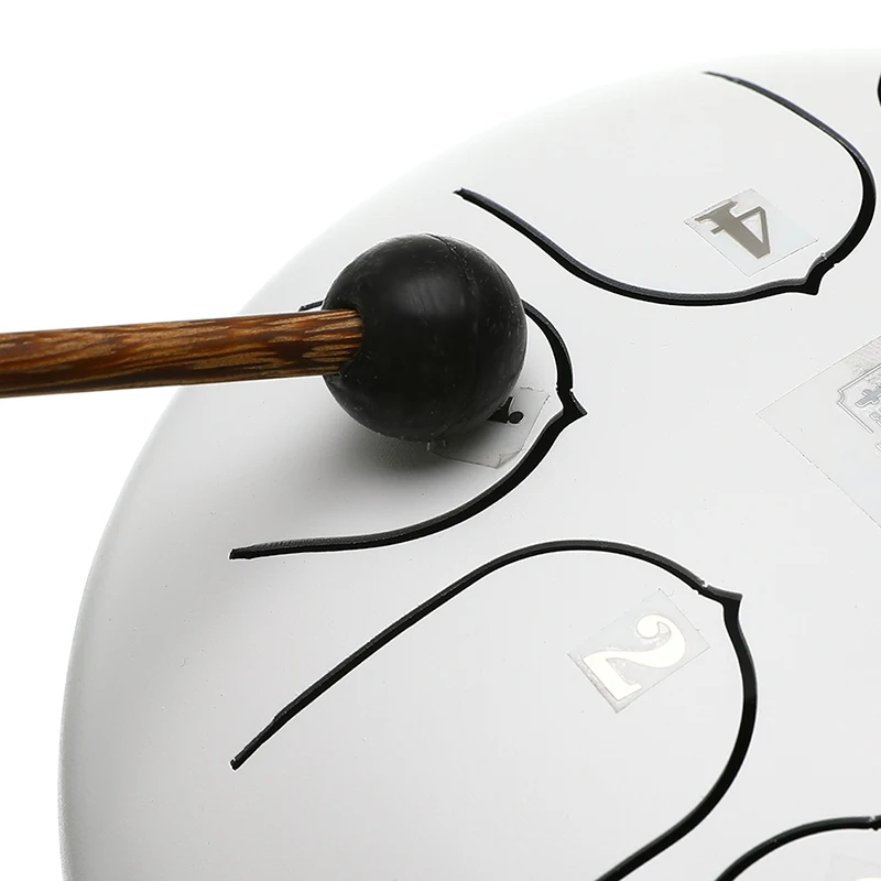 8'' Alloy Steel Tongue Drum 8 Notes Major Scale Handpan Hand Tankdrum Drum Music Instruments for Meditation Yoga