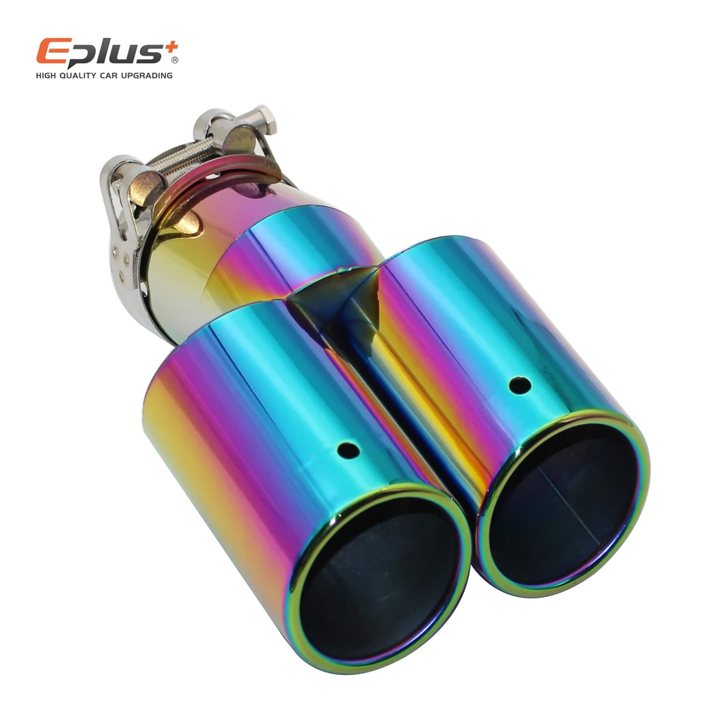 Eplus автомобильный Стайлинг глушители выхлопной хвост горла наконечник гибки