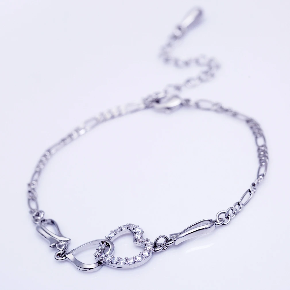 Позолоченный женский браслет из нержавеющей стали, браслет на ногу, браслет на ногу, ювелирное изделие - Окраска металла: silver