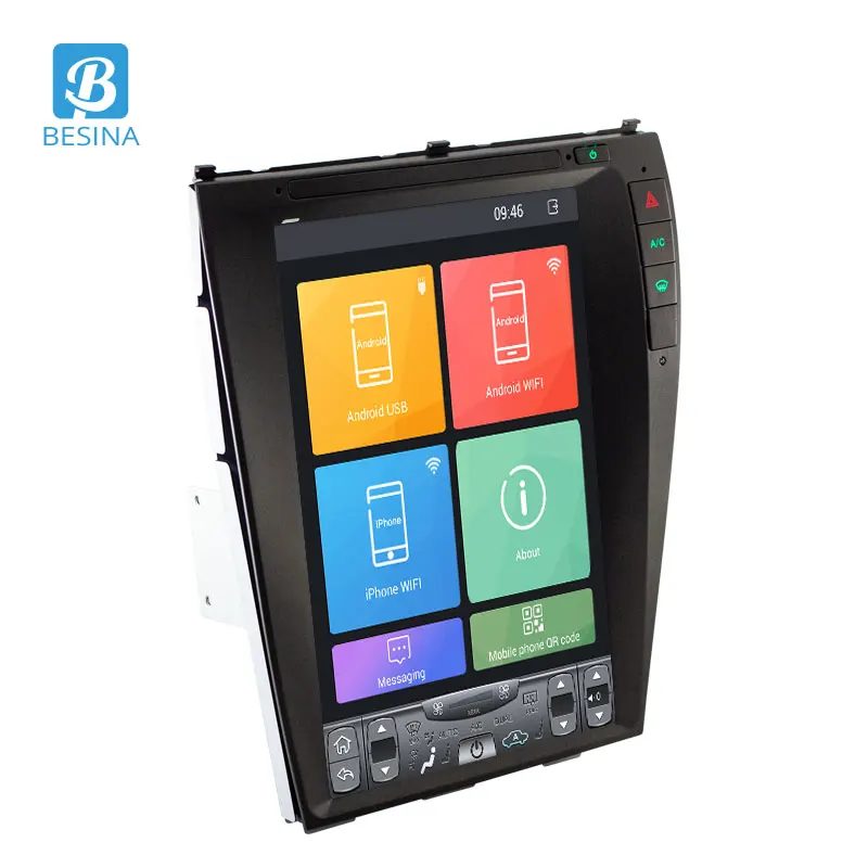Besina 12.1 inch Android 9.1 Car Radio For Lexus GS GS300 GS460 GS450 Multimedia Player WIFI GPS Navigation 4G+64G Stereo Audio Besina 12.1 inch Android 9.1 Car Radio For Lexus GS GS300 GS460 GS450 Multimedia Player WIFI GPS Navigation 4G+64G Stereo Audio