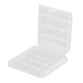 

5x New Clear Plastic Battery Box Storage Case Cover Holder For AA AAA Batteries