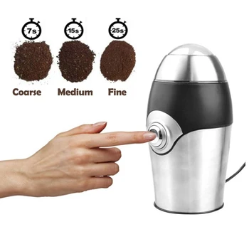 

220V Mini Electric Coffee Grinder, Coffee Grinder Herbs Nuts Maker, Electric Blade Grinders Kitchen Salt Pepper Grinder