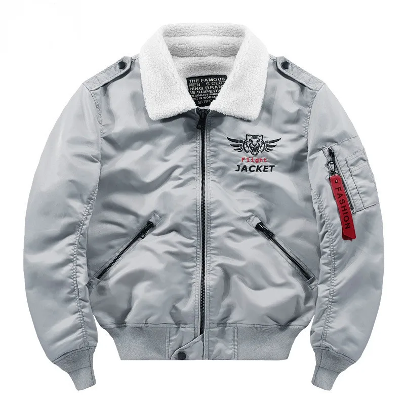 Winter Windbreaker Military Pilot Jacket Men Air Force Thick Multi-pocket Bomber Jacket High Quality Ribbon Baseball Jackets Men Winter Windbreaker Military Pilot Jacket Men Air Force Thick Multi-pocket Bomber Jacket High Quality Ribbon Baseball Jackets Men