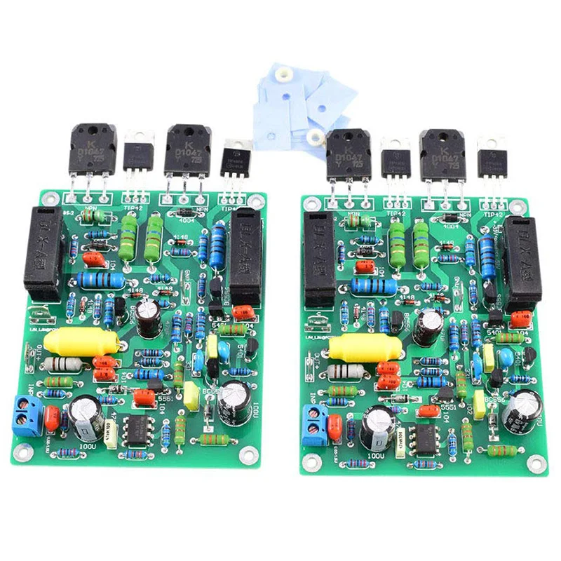 HFES 2 шт аудио усилитель плата Amplificador 100 Вт x 2 стерео двухканальный Quad405-2 усилитель мощности собранная плата