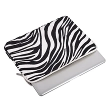 Q1FA Waterproof Tablet Sleeve Case Zebra Striped Printed Zippered Shockproof Laptop Storage Bag for 13 14 15 Inch Inner Bags 3