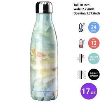

New 18 color 500ml Stainless Steel Water Bottle Vacuum Insulated Flask Thermal Sport Chilly Hot Cold Cup Mug Gift Cup