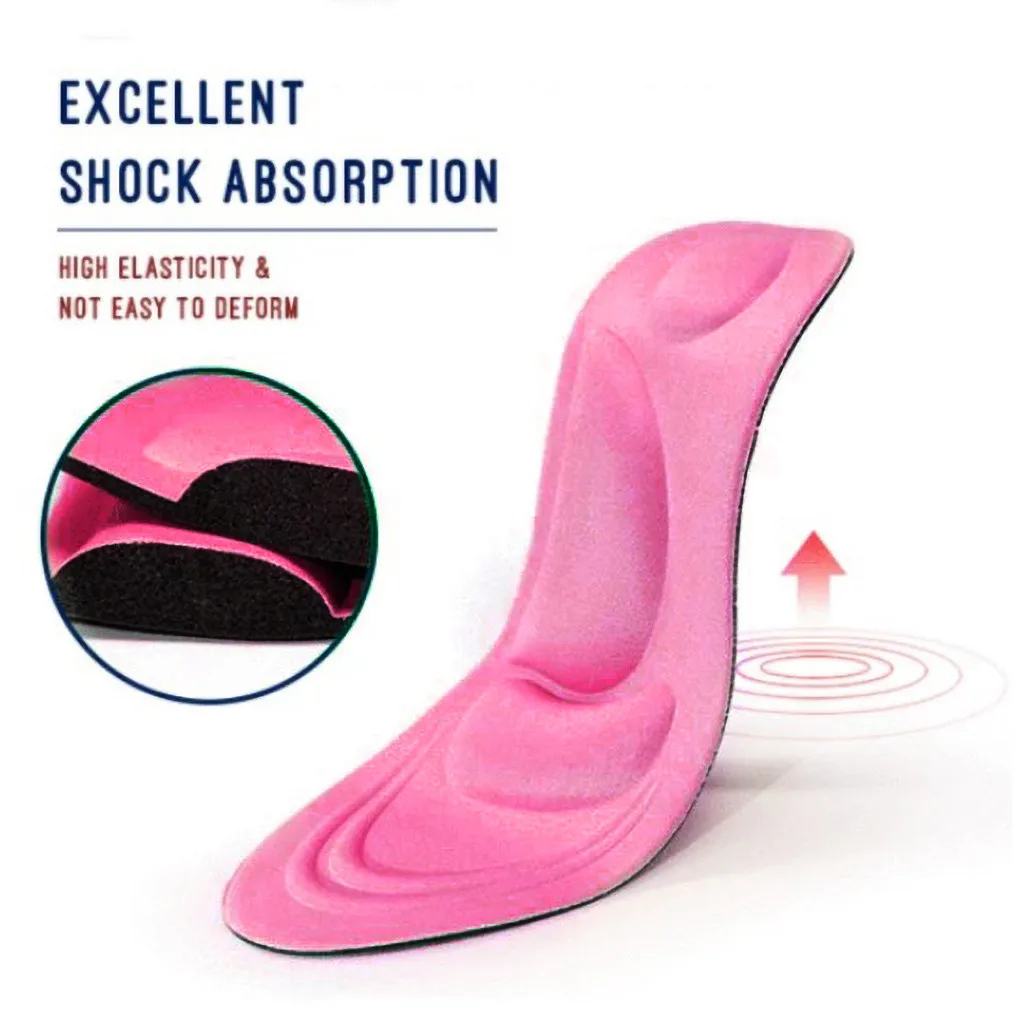 4D arch sponge Insole Sport breathable moisture absorption Pad Shock Shoes soft comfortable Pads Soft Insole Reduce Stress 10.9